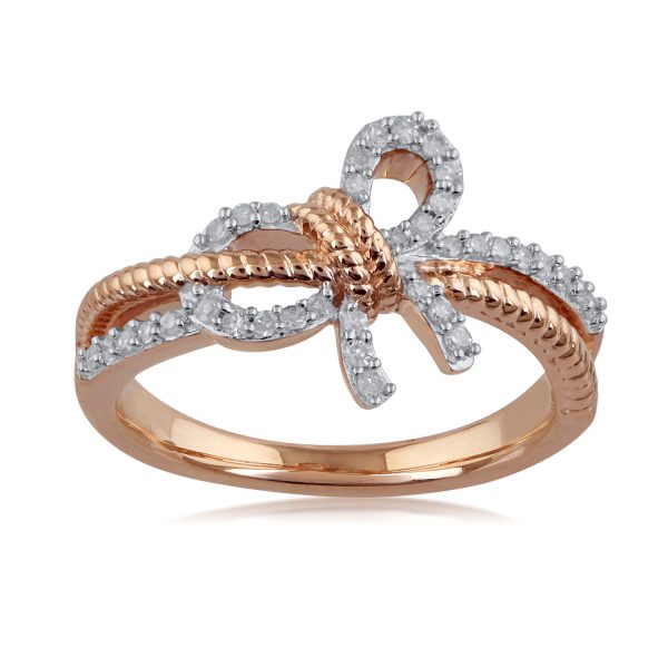 0.21 Carat Fashion Diamond Ring in 10KT Rose Gold