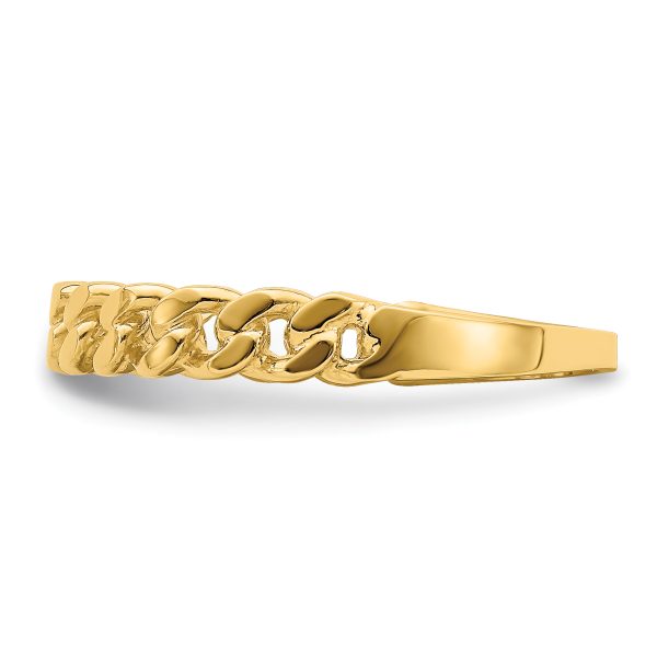 14k Chain Link Band Ring - Image 3