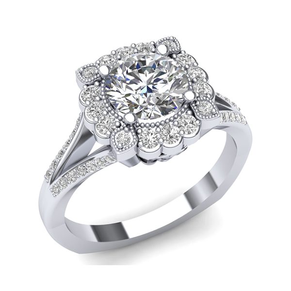 Engagement Ring - Center Stone Not Included