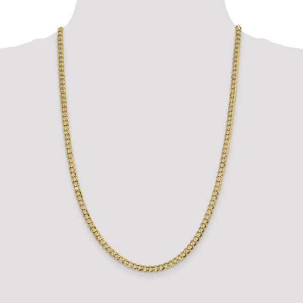 14k 4.7mm Lightweight Flat Cuban Chain - Image 2