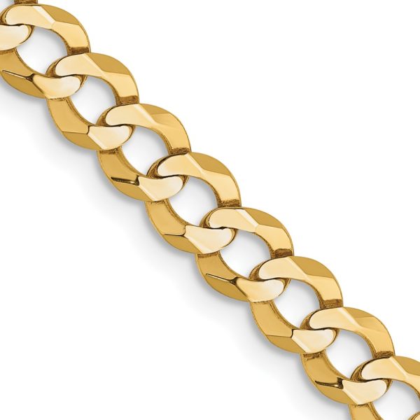 14k 4.7mm Lightweight Flat Cuban Chain