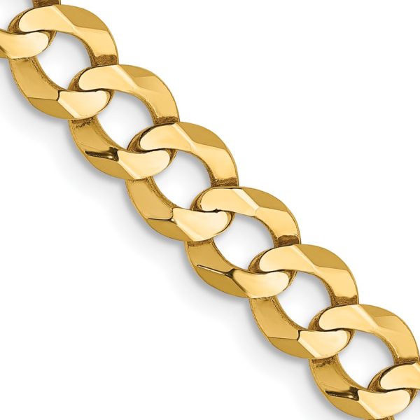 14k 5.9mm Lightweight Flat Cuban Chain