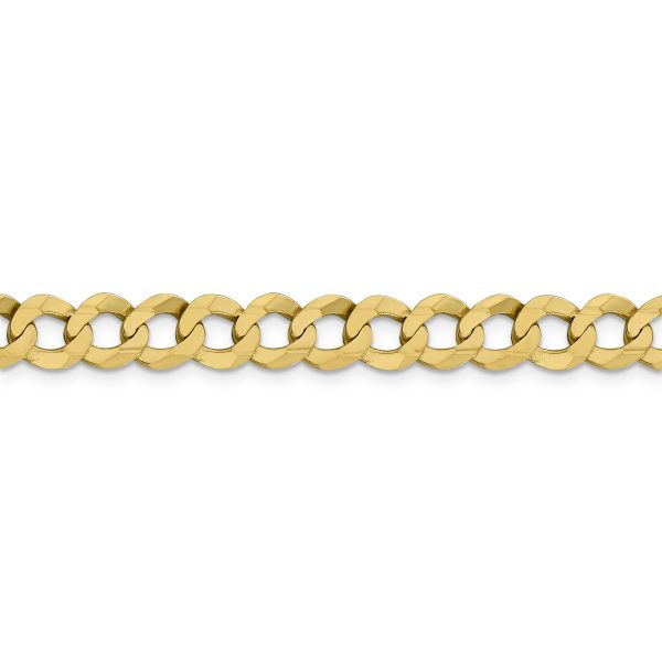 14k 8.3mm Lightweight Flat Cuban Chain - Image 3