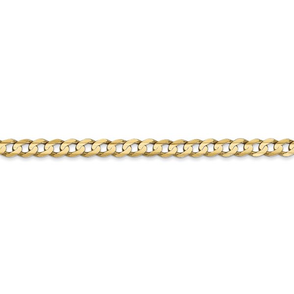 14k 3.8mm Open Concave Curb Chain - Image 2