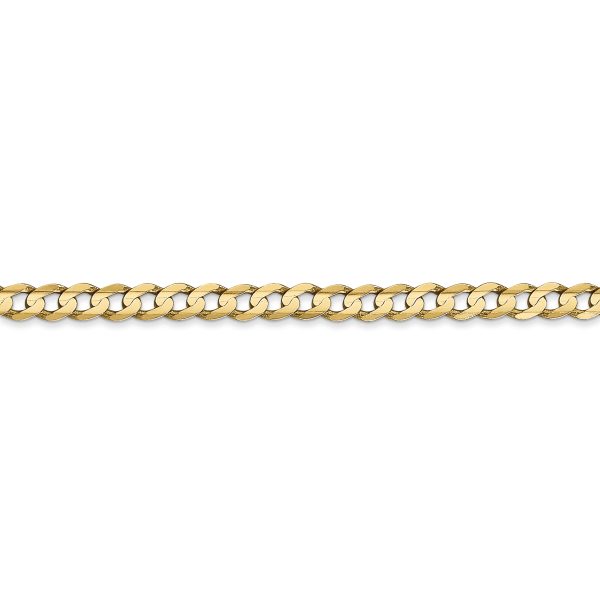 14k 3.8mm Open Concave Curb Chain - Image 2