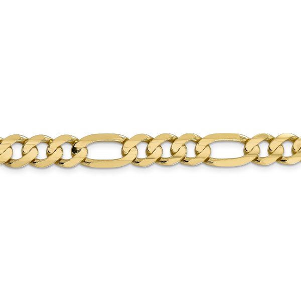 14k 8.75mm Concave Open Figaro Chain - Image 2