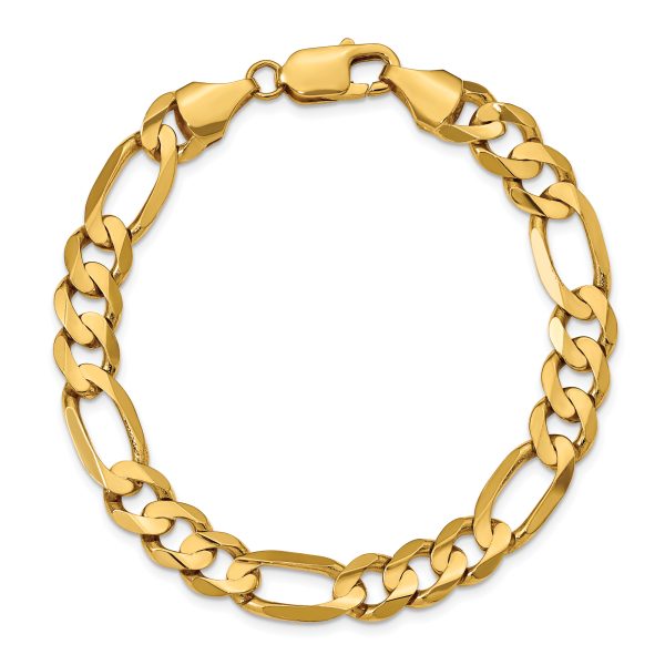 14k 8.75mm Concave Open Figaro Chain - Image 2