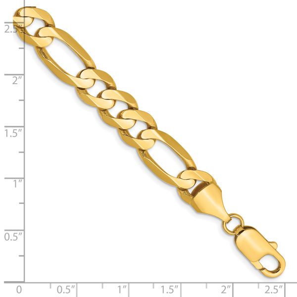 14k 8.75mm Concave Open Figaro Chain - Image 3