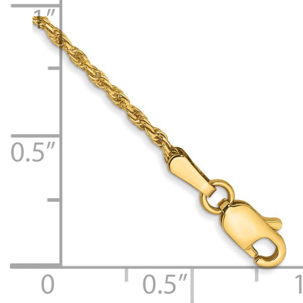 14k 1.3mm Solid D/C Machine-Made Chain - Image 2