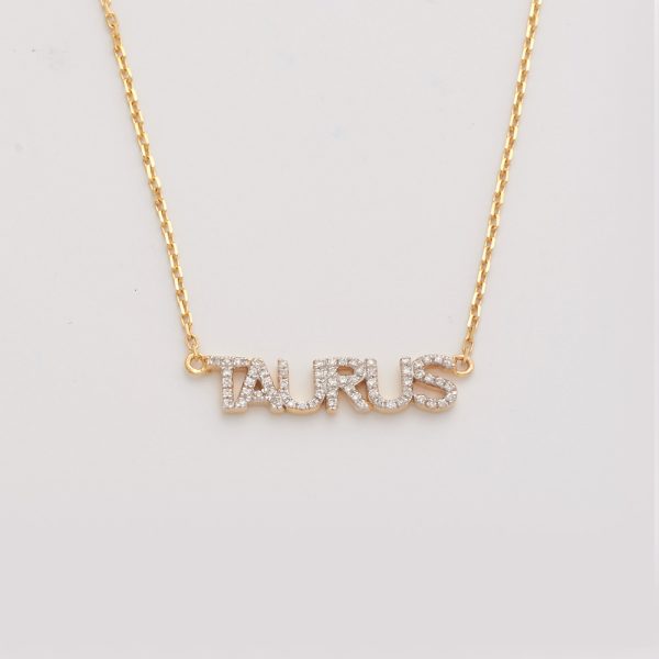 14KY 0.10CTW DIAMOND ZODIAC NECKLACE