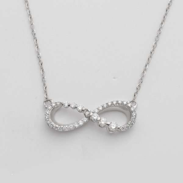 14KW 0.40CTW DIAMOND INFINITY NECKLACE