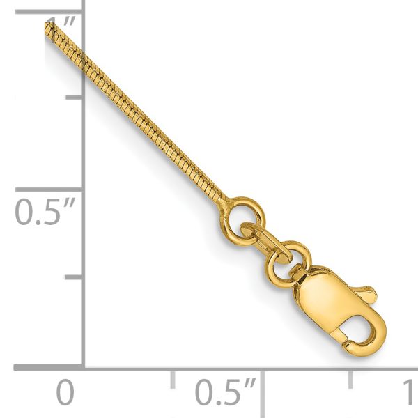 14k .8mm Octagonal Snake Chain - Image 2