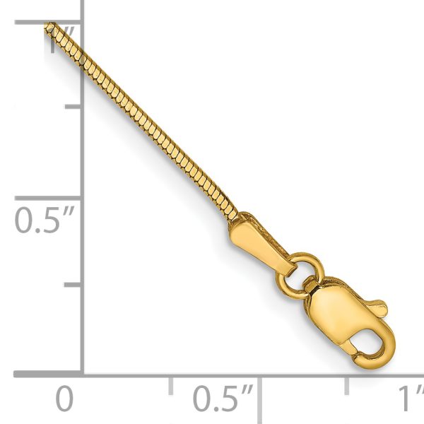 14k .9mm Octagonal Snake Chain - Image 2