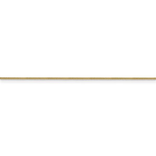 14k .9mm Curb Pendant Chain - Image 2