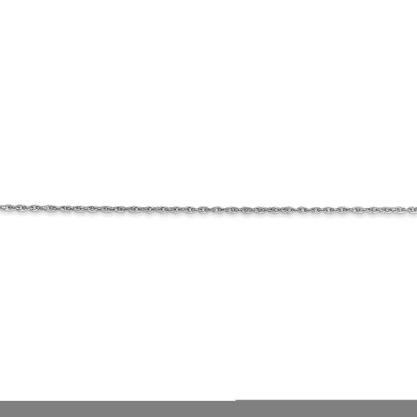 14k WG .8mm Polished Light Baby Rope Chain - Image 2