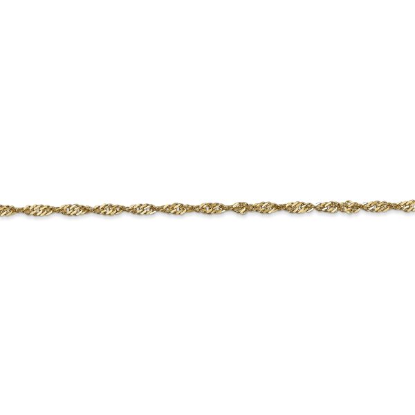 14k 2mm Singapore Chain - Image 2
