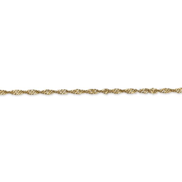 14k 2mm Singapore Chain - Image 2