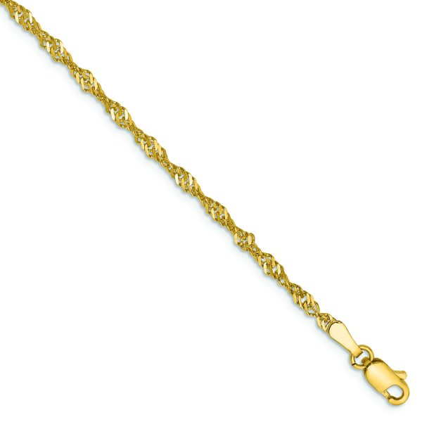 14k 2mm Singapore Chain