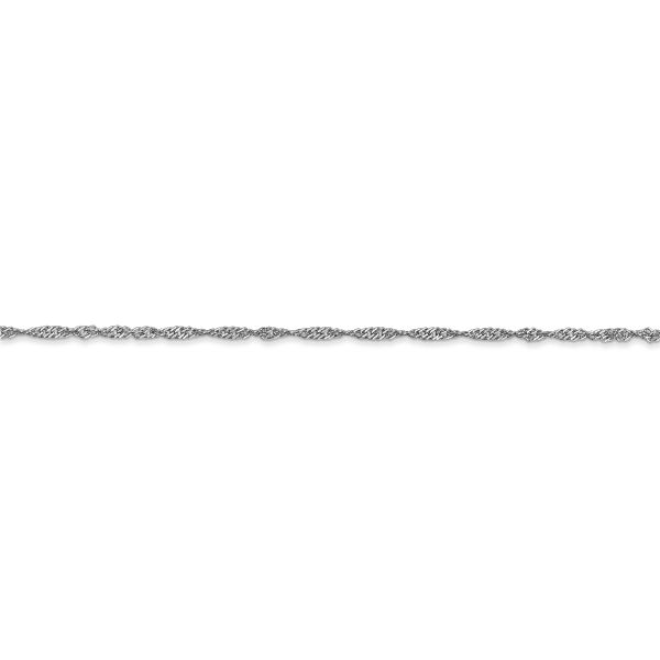 14k WG 1.4mm Singapore Chain - Image 2