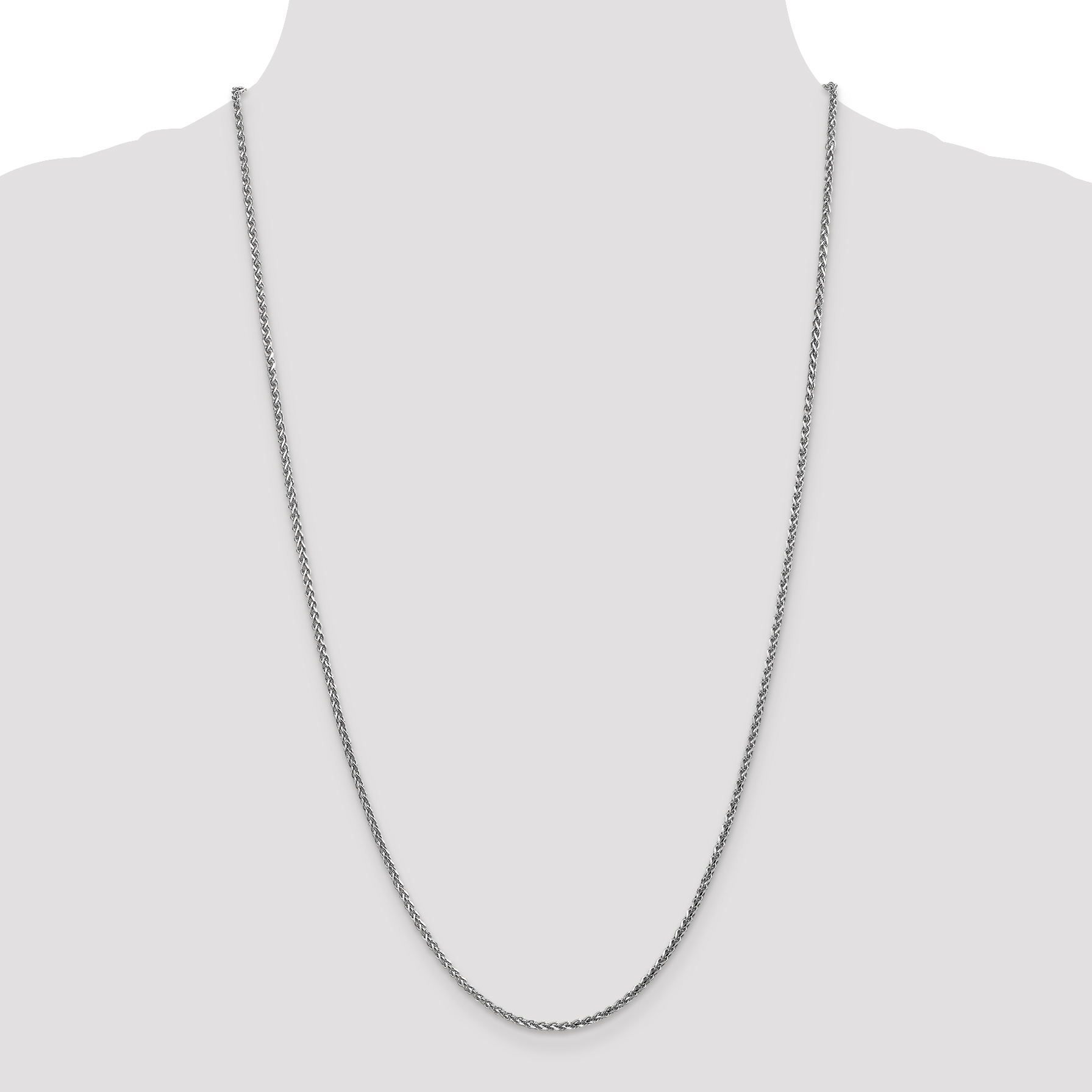14k WG 2.1mm D/C Spiga Chain - Image 2