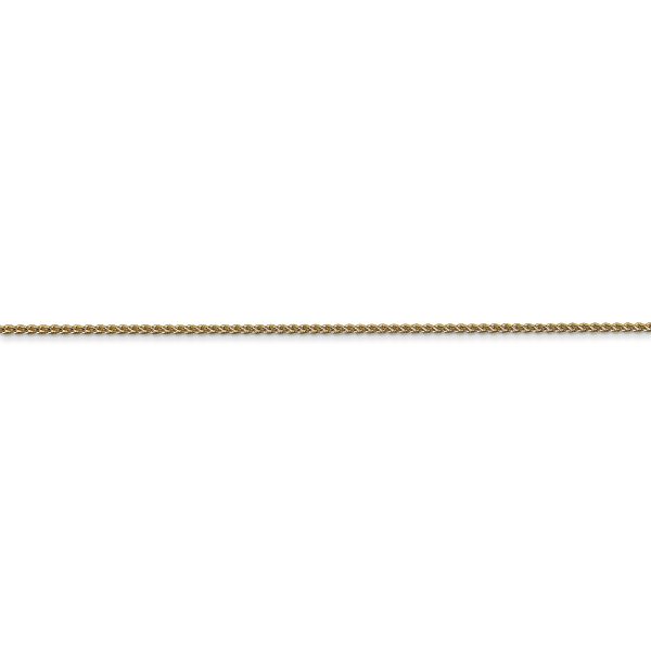14k 1.05mm D/C Spiga with Spring Ring Clasp Chain - Image 2