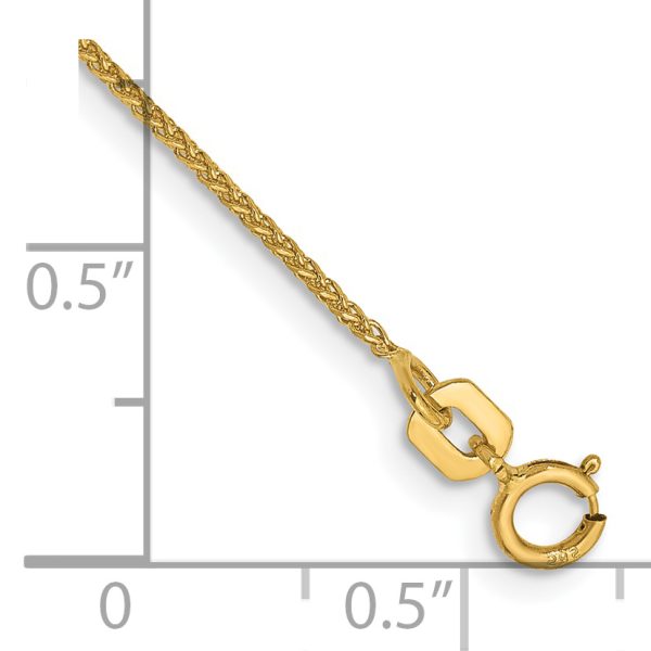 14k 1.05mm D/C Spiga with Spring Ring Clasp Chain - Image 2