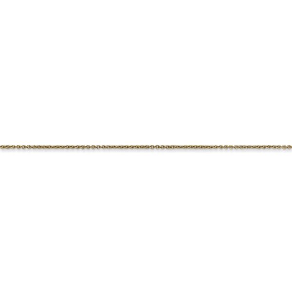 14k .75mm Round Open Link Cable Chain - Image 2