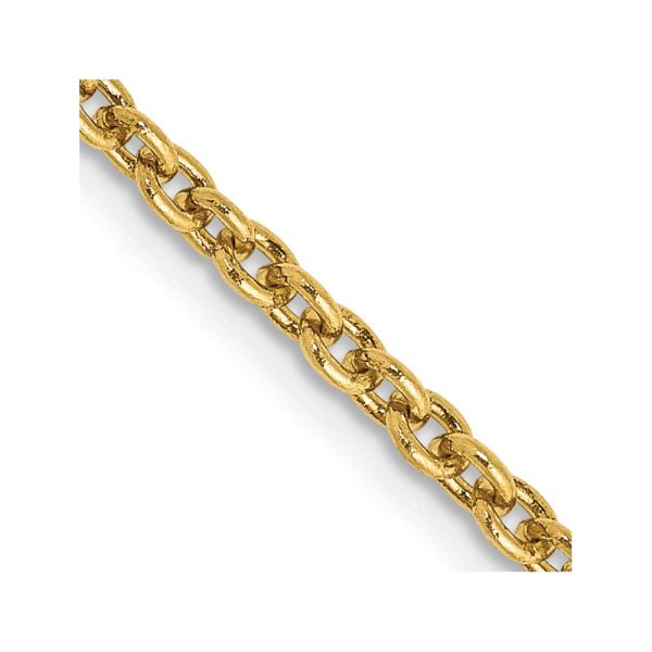 14k 2.2mm Forzantine Cable Chain