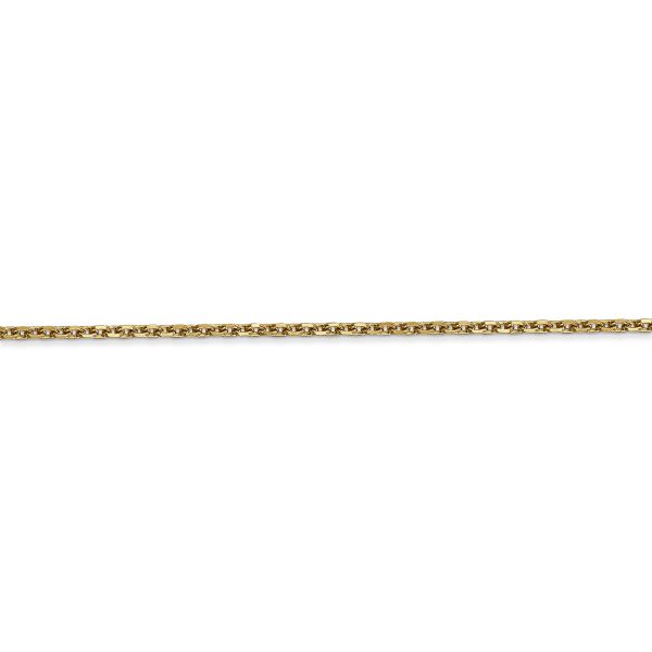 14k 1.65mm D/C Cable Chain - Image 2