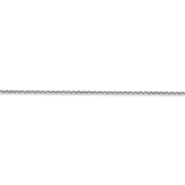 14k WG 1.45mm D/C Cable Chain - Image 2