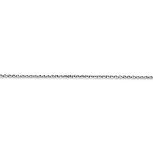 14k WG 1.45mm D/C Cable Chain - Image 2