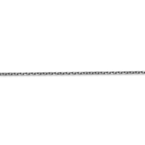 14k WG 1.65mm D/C Cable Chain - Image 2