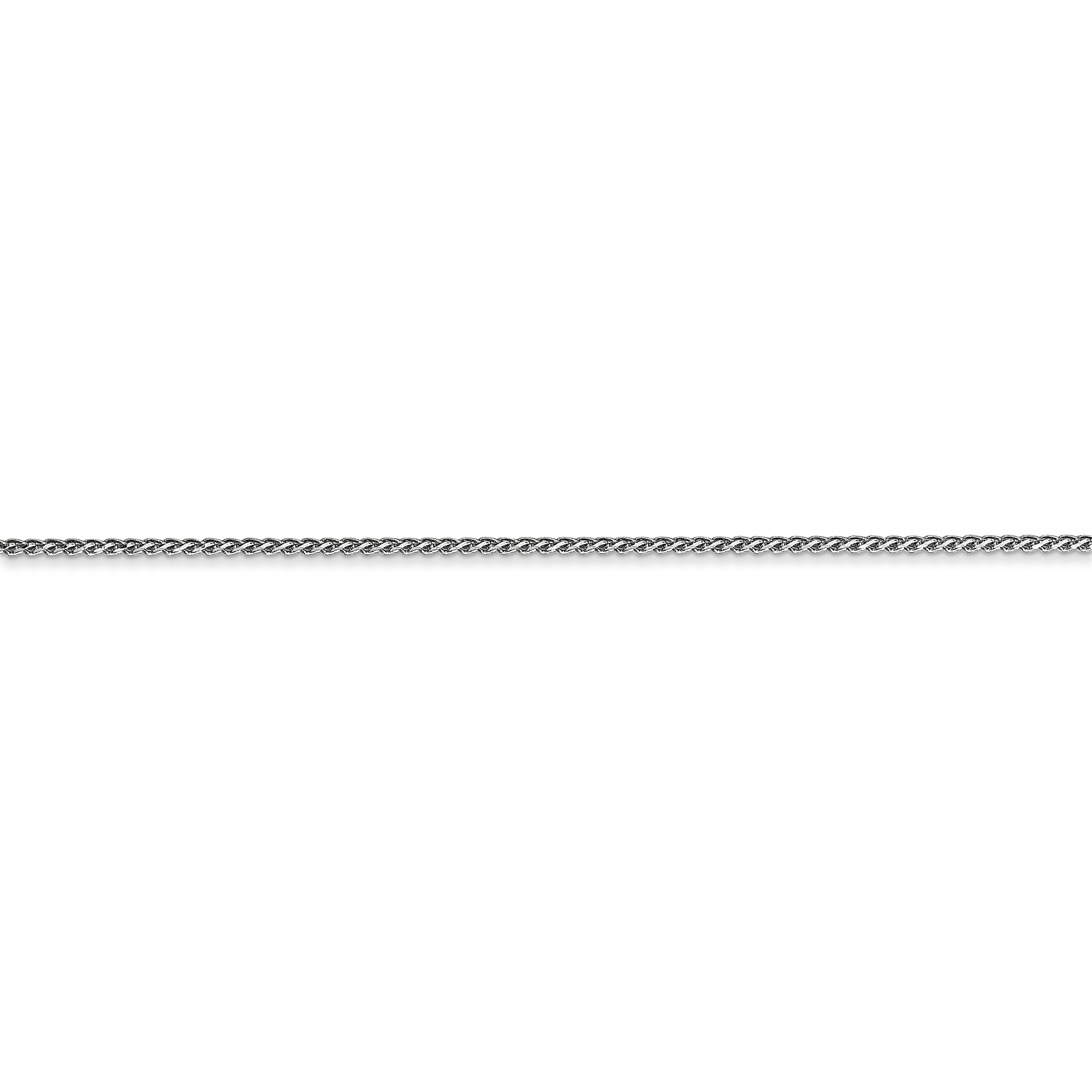 14k WG 1.05mm D/C Spiga with Lobster Clasp Chain - Image 2