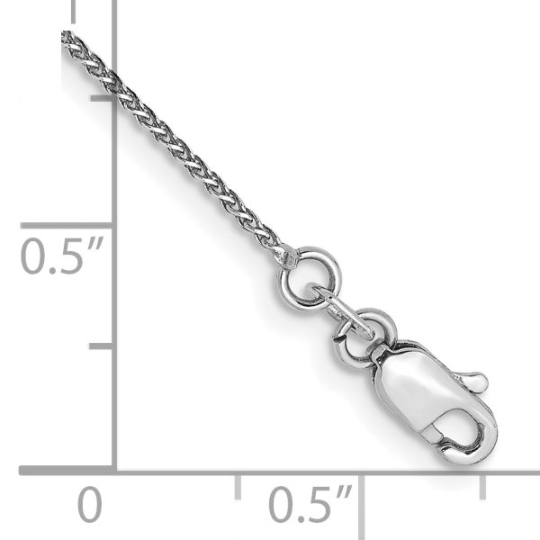 14k WG 1.05mm D/C Spiga with Lobster Clasp Chain - Image 2