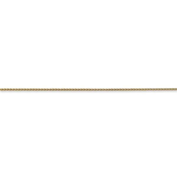 14k .85mm Diamond Cut Spiga with Spring Ring Clasp Chain - Image 2
