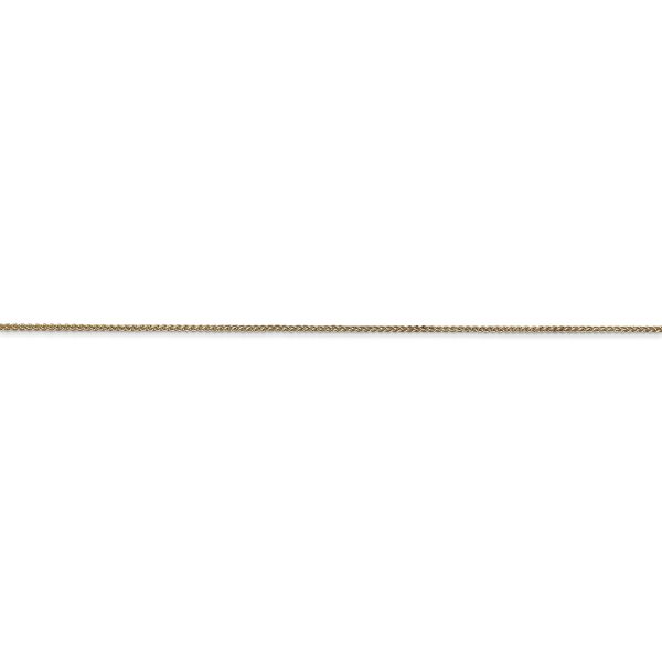 14k .85mm Spiga with Spring Ring Clasp Chain - Image 2