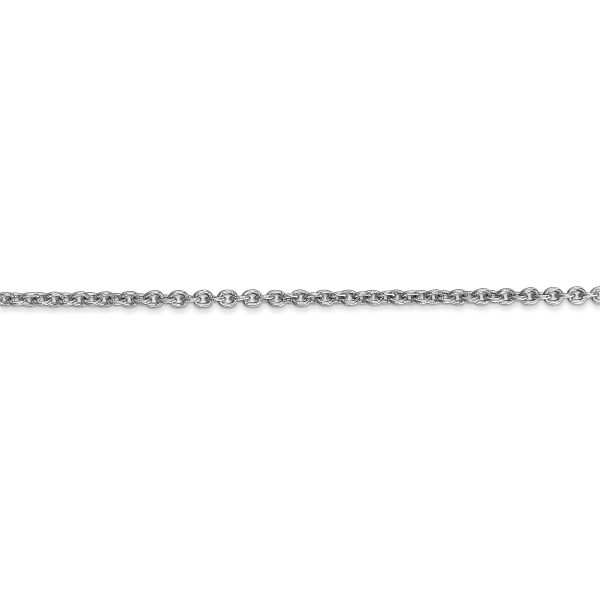 14k WG 2.2mm Forzantine Cable Chain - Image 2