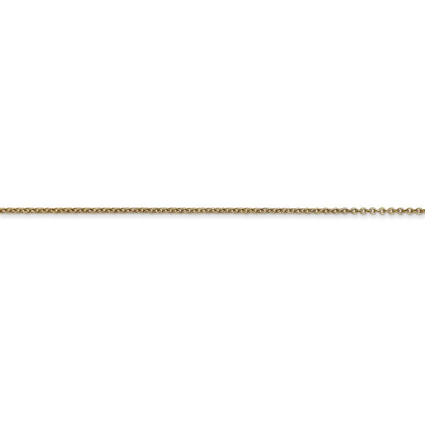 14k .9mm Cable with Lobster Clasp Chain - Image 2
