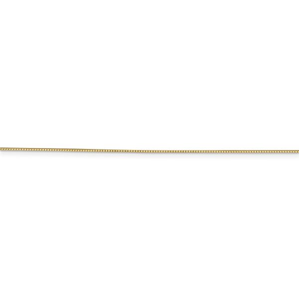14k .7mm Box with Spring Ring Clasp Chain - Image 2