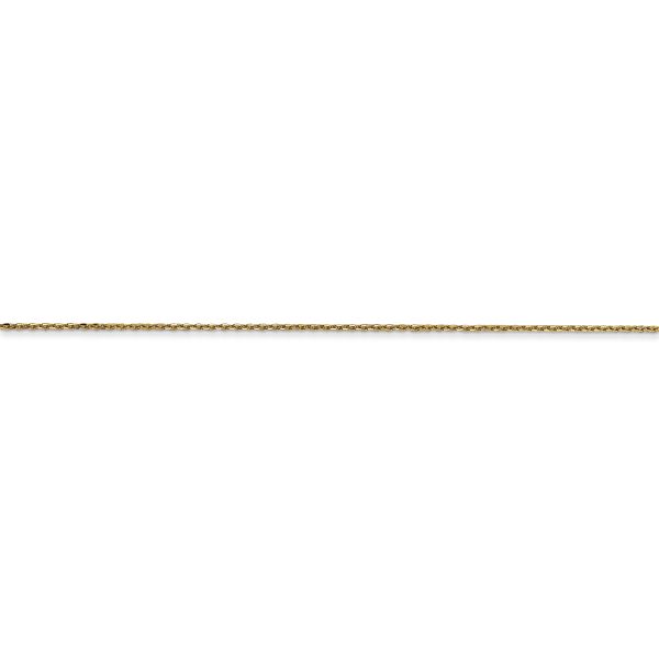14k .65mm D/C Round Open Link Cable Chain - Image 2