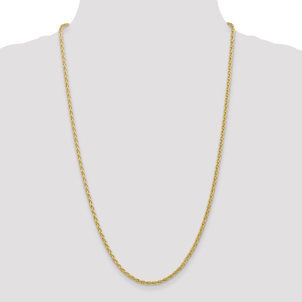 14k 3mm Parisian Wheat Chain - Image 2