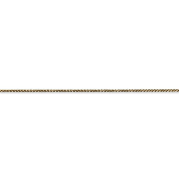 14k 1.05mm Spiga with Spring Ring Clasp Chain - Image 2