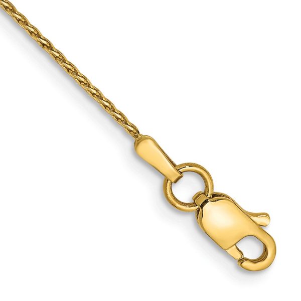 14k .8mm D/C Parisian Wheat Chain