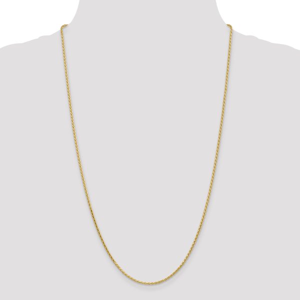 14K 1.6mm D/C Parisian Wheat Chain - Image 2