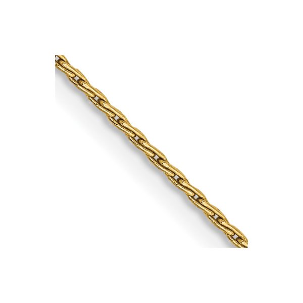 14K 1mm Round Parisian Wheat Chain