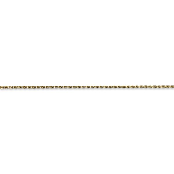 14K 1mm Round Parisian Wheat Chain - Image 2