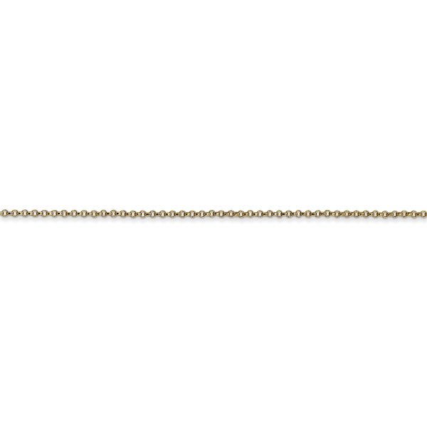 14k 1.15mm Rolo Pendant Chain - Image 2