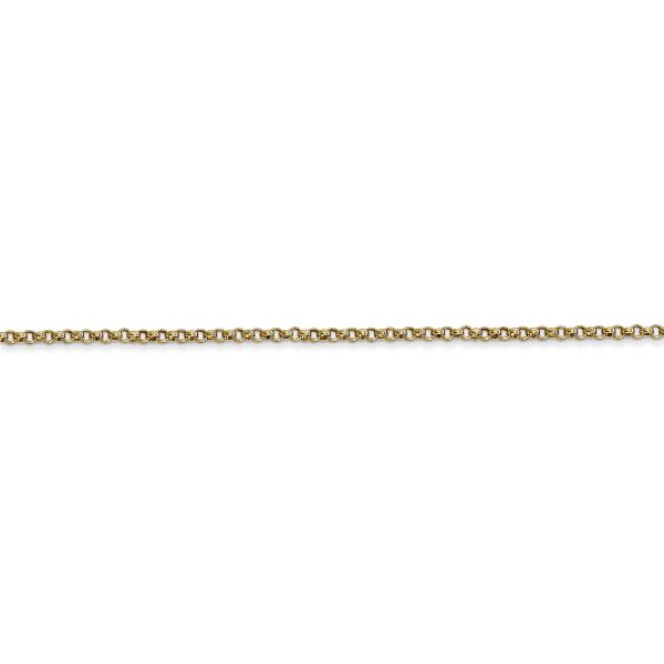 14k 1.55mm Rolo Pendant Chain - Image 2