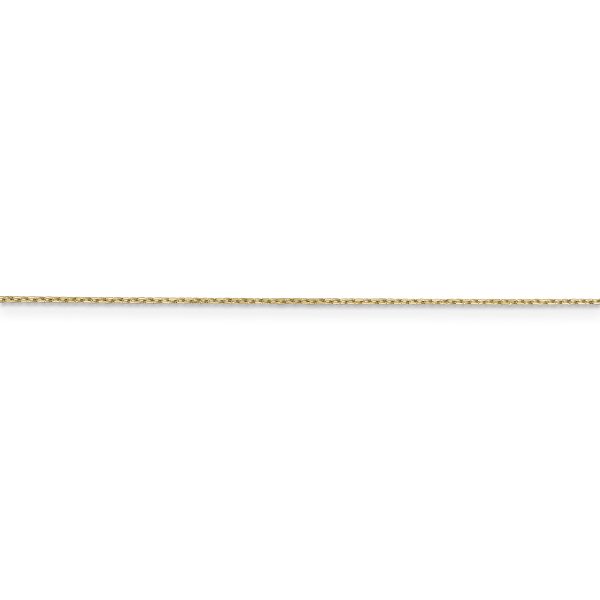 14k .8mm D/C Cable with Spring Ring Clasp Chain - Image 2
