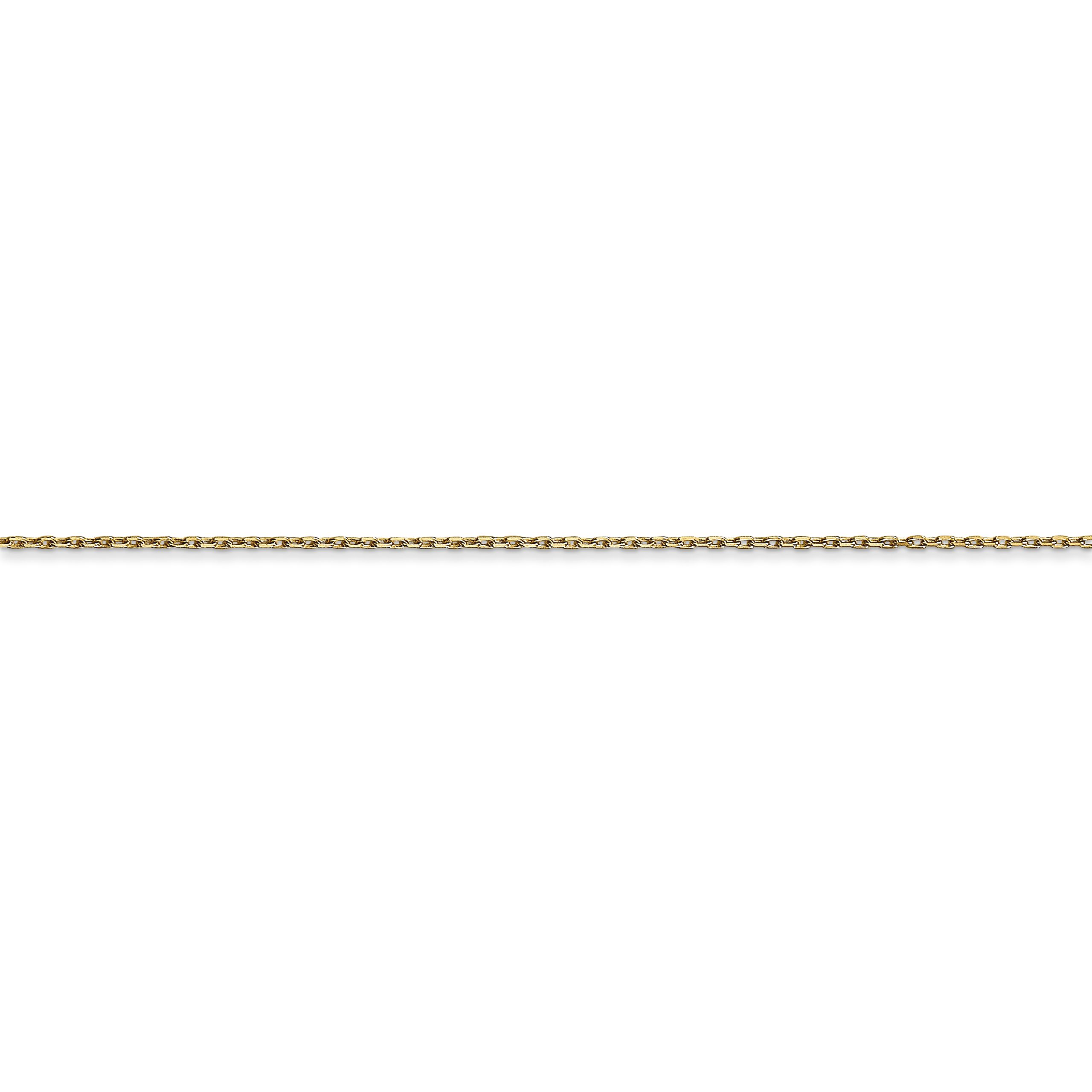 14k .8mm D/C Cable with Lobster Clasp Chain - Image 2